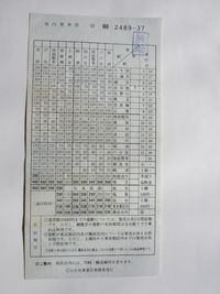 前谷地駅車内補充券 前谷地駅車内補充券