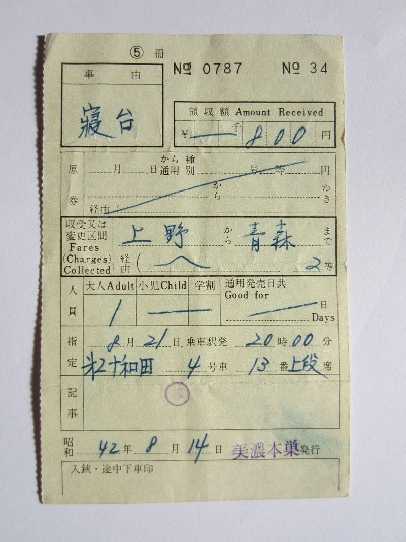 美濃本巣駅軟券