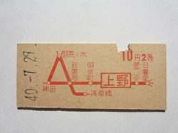 上野駅１０円