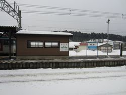 蟹田駅ホーム