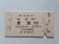 恵那駅６７０円昭和２２年